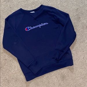 Navy Blue Champion Crewneck